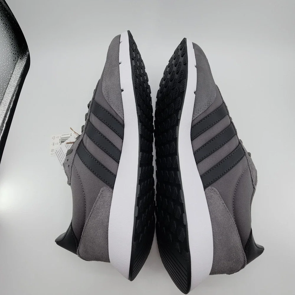 adidas Run 60s 2.0 Shoes Mens 11.5 Grey‎ Four Carbon Running Sneaker GX1740 NEW
